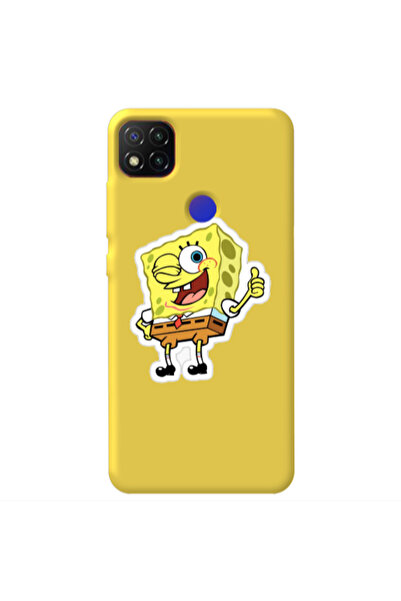 Other Xiaomi Redmi 9c spongebob2 Yellow Colored Silicone TPU Θήκη