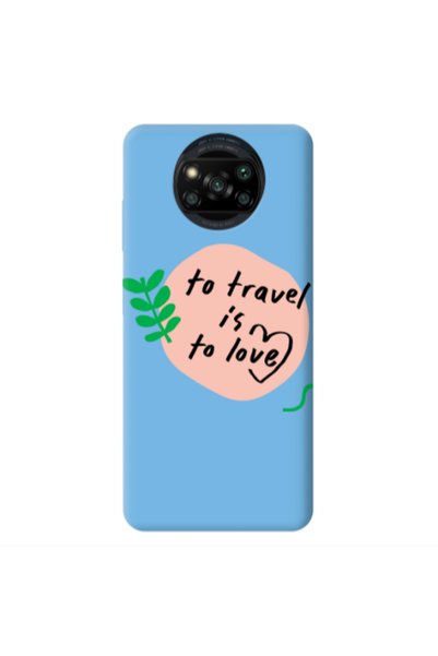 Other Xiaomi Poco X3 /X3 Pro To Travel is to Love Blue Colored Silicone TPU Θήκη