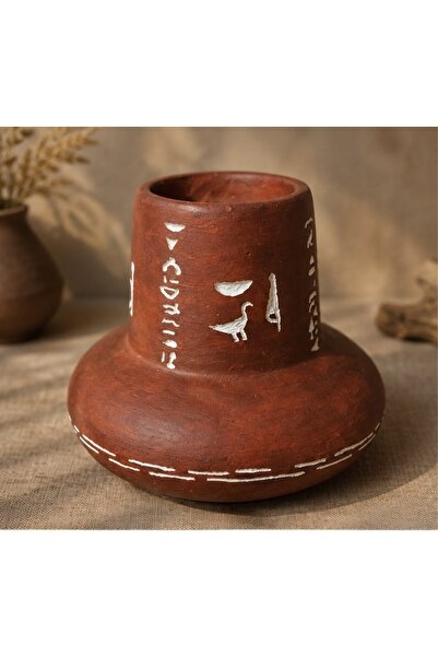 Yaratıcı sanatlar atölyesi Stone Cast Hand Painting Ancient Artifacts Vase An...