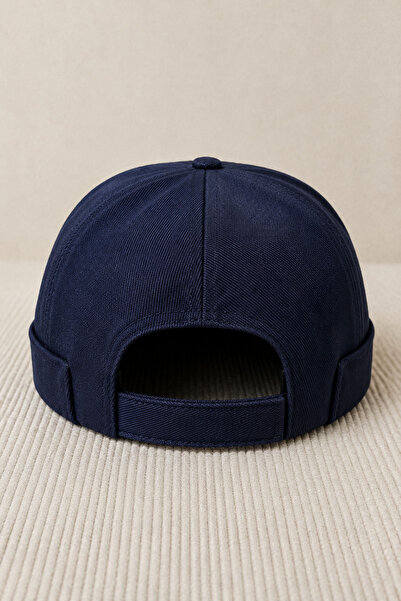 CosmoOutlet Men's Navy Blue Docker Hat Adjustable Cotton Sailor Beanie Casual...