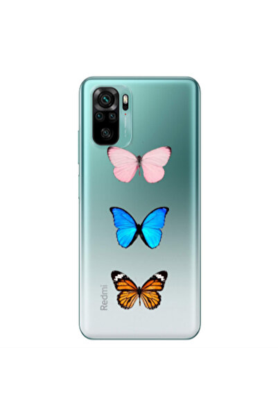 Other Xiaomi Redmi Note 10S Triple Butterfly Transparent Silicone TPU Θήκη