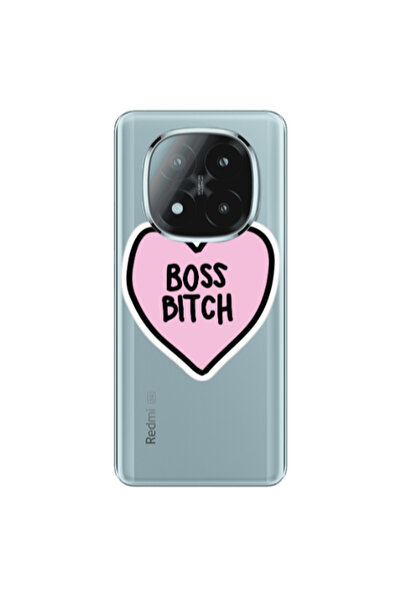 Other Xiaomi Redmi Note 14 Pro + 5g Boss Bitch Transparent Silicone TPU Θήκη