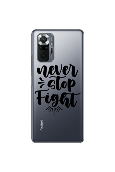 Other Xiaomi Redmi Note 10 Pro 4G Never stop fight Transparent Silicone TPU Θήκη