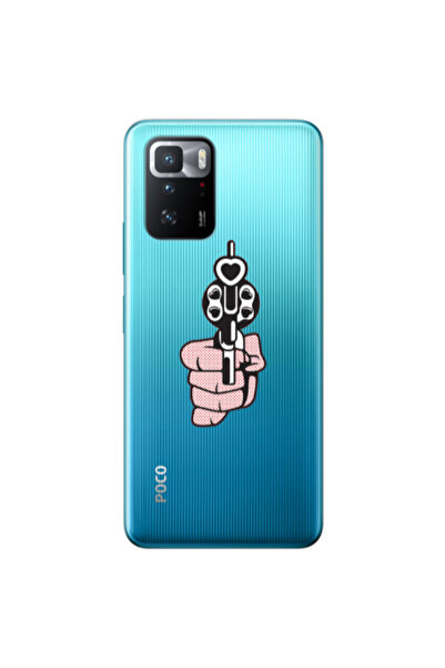Other Xiaomi Poco X3 GT Heart gun Transparent Silicone TPU Θήκη
