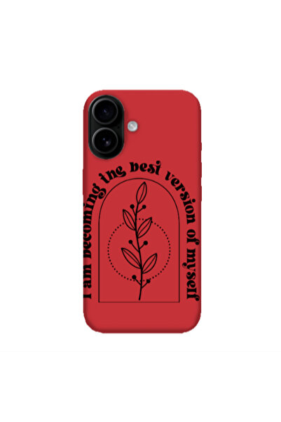 Other Apple Iphone 16 plus I am Becoming Red Colored Silicone TPU Θήκη