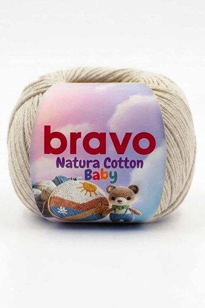 Bravo Natura Cotton Baby %100 Pamuk Amigurumi, Punch ve Bandana Örgü İpi 50 g...