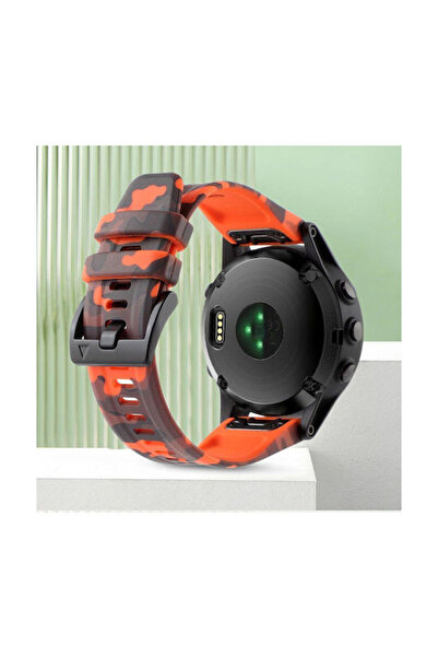 OEM Garmin Fenix 3 3hr 5x 6x 7x Plus Λουράκι Καθολικής Εφαρμογής 26mm Πορτοκα...
