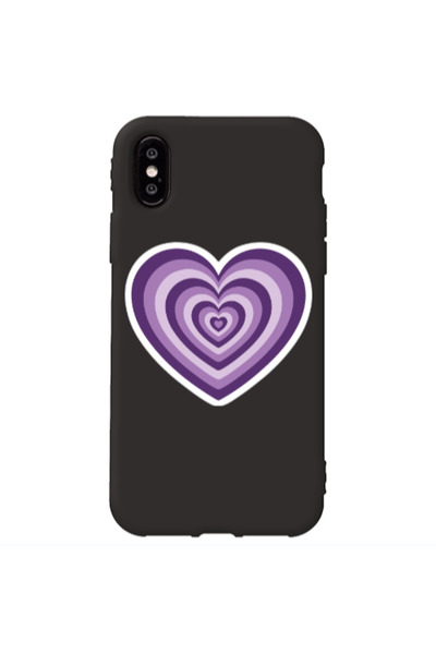 Other Apple iPhone Xs My Heart Is Yours 2 Black Colored Silicone TPU Θήκη