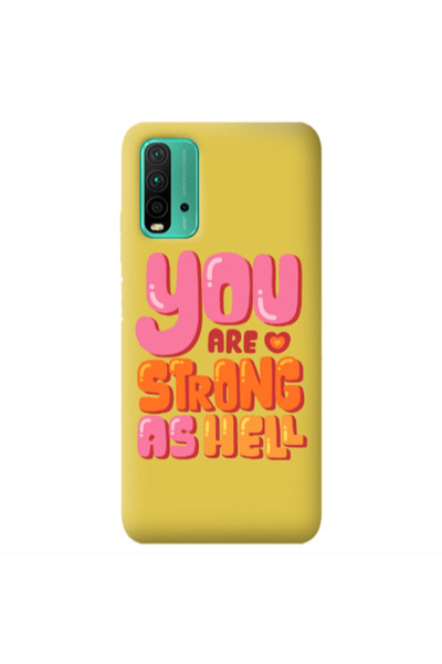 Other Xiaomi Poco M3 You are Love Strong Yellow Colored Silicone TPU Θήκη
