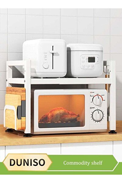DUNISO Microwave rack, expandable microwave rack, kitchen countertop toaster ...
