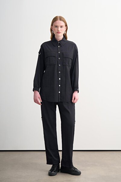 Moodbasic Cotton Parachute Suit with Snap Fasteners