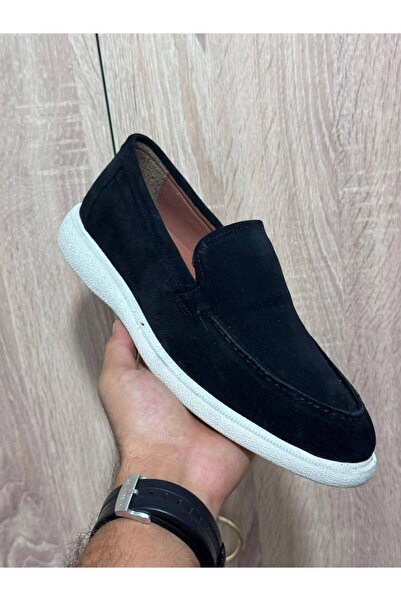 Greyybull Shoes Black Suede Leather Men's Loafer Shoes