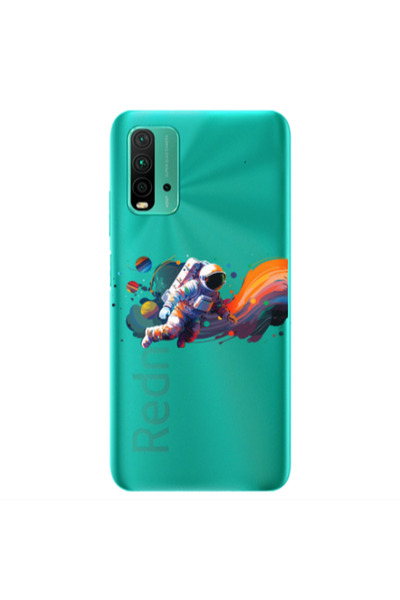 Other Xiaomi Redmi 9T Rainbow Space Transparent Silicone TPU Θήκη