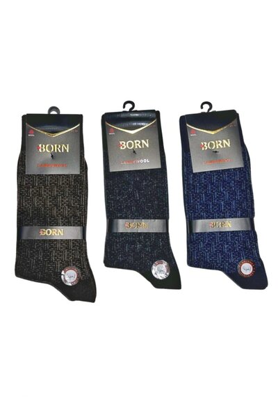 Generic Brand Born Men's Wool Socks (Lamswool) 3 Pieces