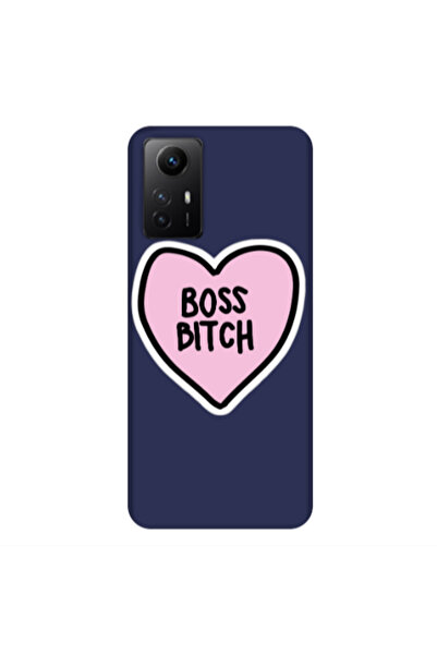 Other Xiaomi Redmi Note 12s Boss Bitch Dark blue Colored Silicone TPU Θήκη