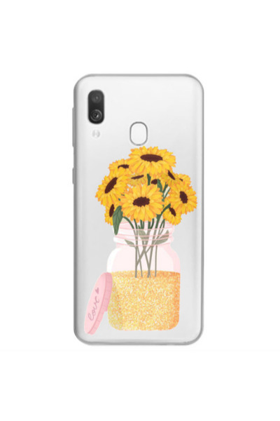Other Samsung A40 Daisies Transparent Silicone TPU Θήκη