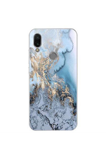 Other Xiaomi Redmi Note 7 Marble Gold Design Transparent Silicone TPU Θήκη