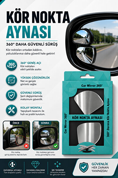 İyem Tüm Araçlara Uyumlu Kör Nokta Aynası Park Etme Aynası