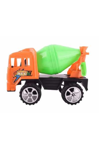 Toy Cement Mixer Truck (Friction/Push Construction Vehicle)