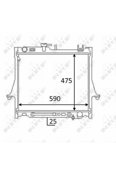 NRF Radiator Racire Motor ISUZU D-MAX 1