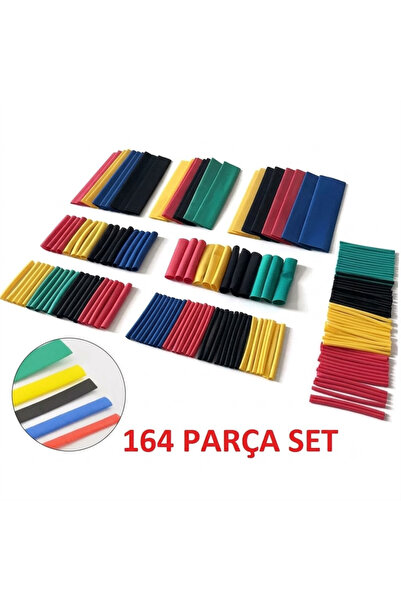 OEM Isıyla Daralan Makaron Seti 164 Parça 8 Farklı Çap Kablo Koruyucu İzolasy...
