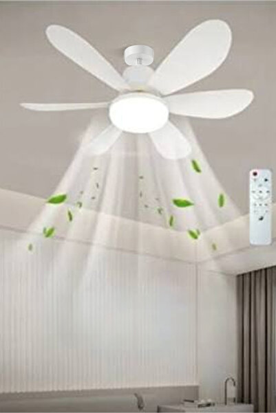 DAP Cata CT-1154 Lodos 62W Vantilatör LED Ampül 3 Renk Dimmerli ( Kumandalı -Tavan Montajlı)