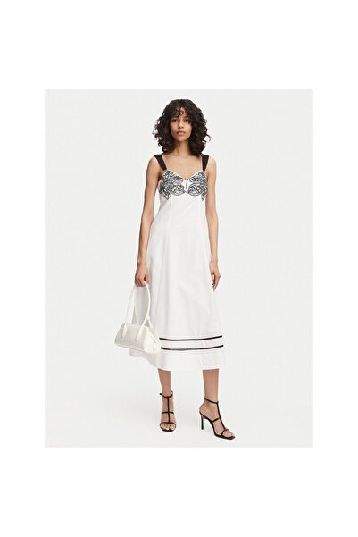 French Connection Rochie de vară pentru femei 719R3 Albă