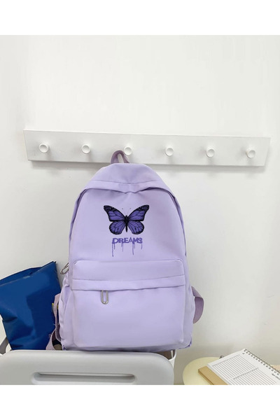 Toum Butterfly Printed School, Tutoring, Course Backpack