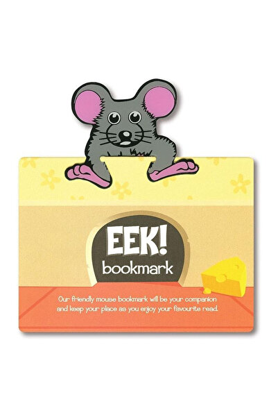 İF Semn de carte „Eek! " Mysz” – decorativ din plastic 12,5×13 cm