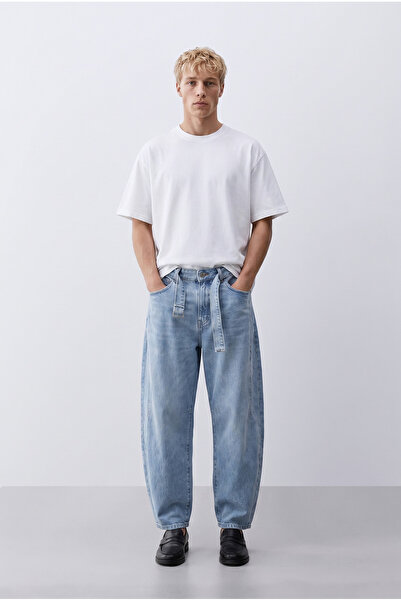 Respire Men's Balloon Fit Jean Light Blue