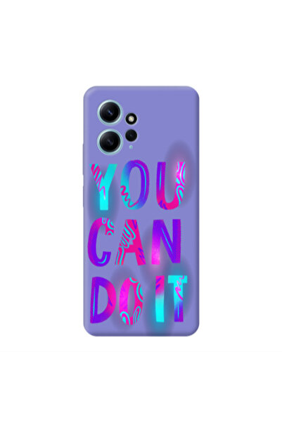 Other Xiaomi Redmi Note 12 4G You Can Doit Purple Colored Silicone TPU Θήκη