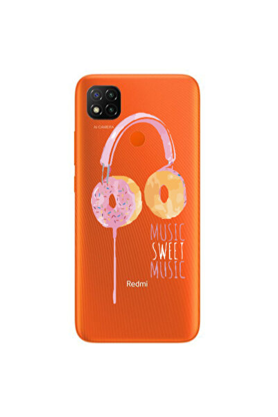 Other Xiaomi Redmi 9c Donut earphone Transparent Silicone TPU Θήκη