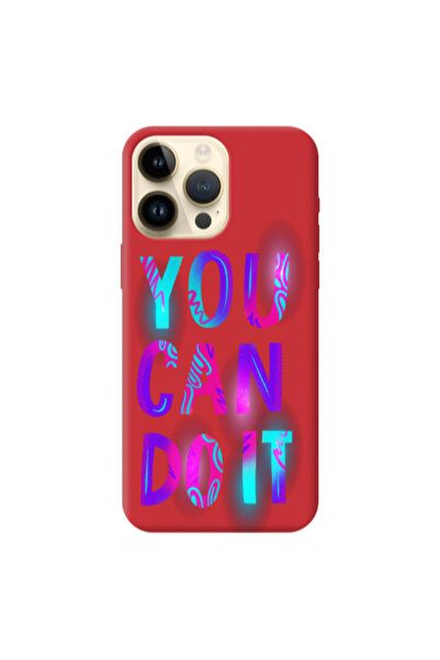 Other Apple iPhone 13 Pro Max You Can Doit Red Colored Silicone TPU Θήκη