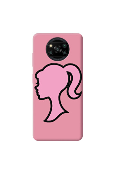 Other Xiaomi Poco X3 /X3 Pro Line girl Pink Colored Silicone TPU Θήκη