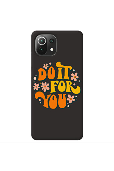 Other Xiaomi Mi 11 Lite Do it For You Black Colored Silicone TPU Θήκη