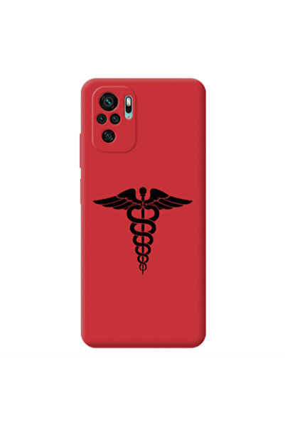 Other Xiaomi Redmi Note 10S Medical Spa Red Colored Silicone TPU Θήκη