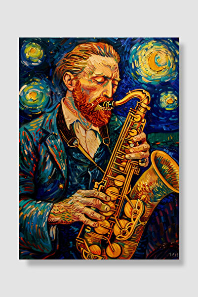 Luna Marissa Van Gogh poster Slikar koji svira saksofon Zvezdana noć Vrtlozi ...