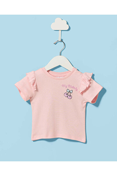 REDTAG Infant Girls Pink My Melody T-Shirt