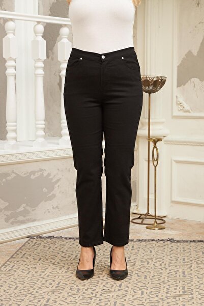 RMG Thin Fabric Elastic Waist High Waist Plus Size Cotton Pants