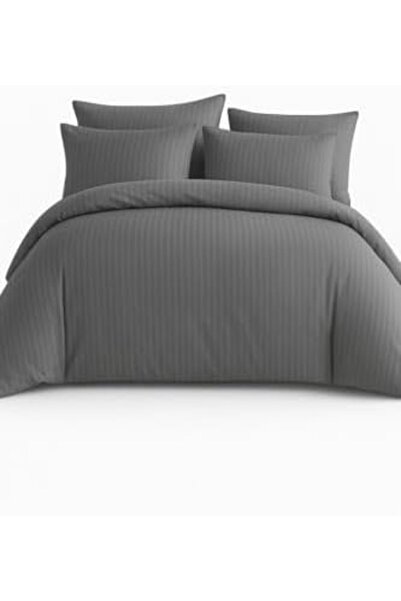 Yıldızan Albemo Double Striped Satin Duvet Cover Set 100% Cotton 200X220 - So...