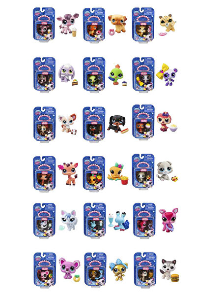 Littlest Pet Shop | LPS Minişler S4 18 Figürlü Tam Set | 4 Yaş+ | Çok Parçalı...