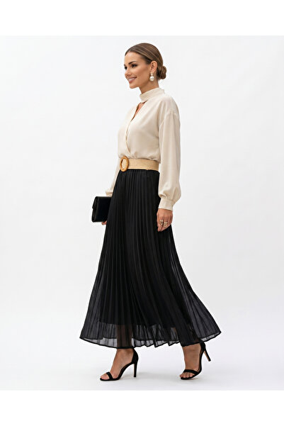 Marvella By Rasha Linen Maxi Skirt