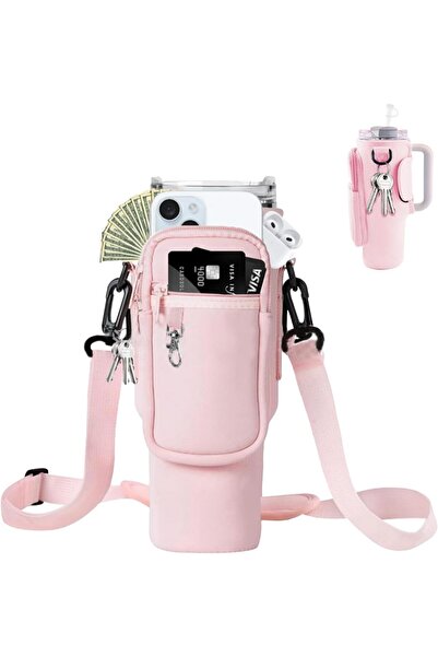 Arabest Water Bottle Carrying Bag,40oz Tumbler Bag with Adjustable Shoulder S...