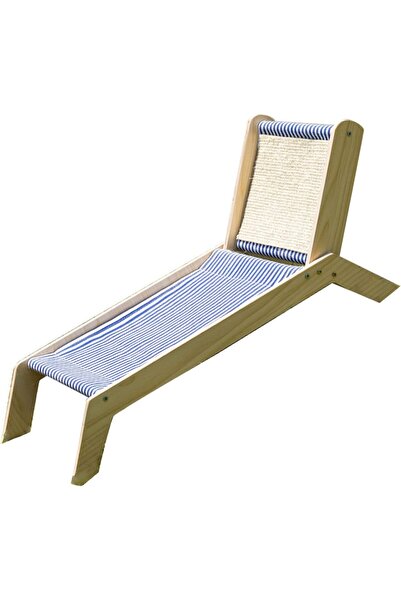Arabest Cat Beach Chair,Elevated Pet Bed,Mini Hammock Lounger,with Sisal Scra...