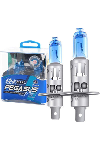 Pegasus Λάμπες Αυτοκινήτου H1 Αλογόνου 6000K Ψυχρό Λευκό 12V 100W 2 τεμάχια