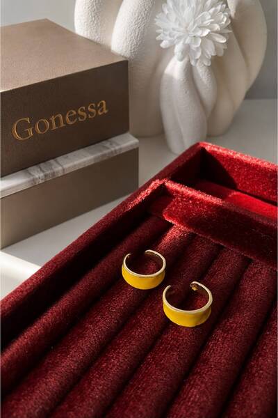 GONESSA Summer Colorful Ring |   Gold Detailed Stainless Adjustable Ring