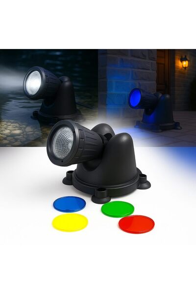 Boyu Spot iluminare alb iazuri si gradini exterior 20W lentile color