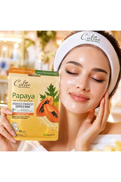 colier Papaya Luminous Mask for Face, Designed to Moisturize and Enhance Skin...