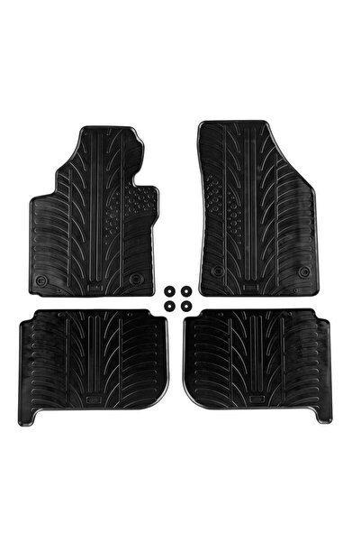 Gledring Πατάκια Αυτοκινήτου 0067 VW Touran 2003-2015 Μαύρα 4 Τεμάχια (CAR001...