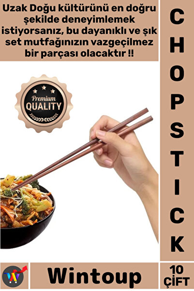 Wintoup # Chopstick Bamboo Wood Far East Asian Cuisine Sushi Stylish Quality ...